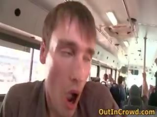 Chap boyz võttes gei seks film sisse a buss